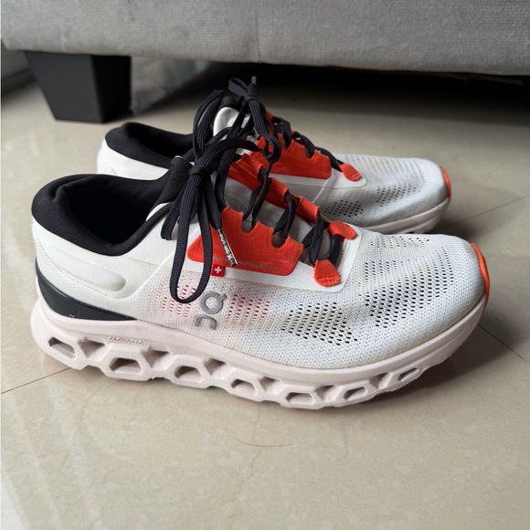 ON RUNNING Cloud Cloudstratus 3 White Sand Sneakers SZ 7.5 - Picture 3 of 12